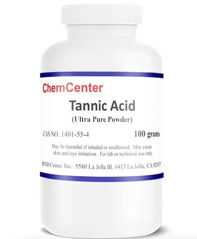 Tannic Acid, Ultra Pure, Powder, 99% min., 100 Grams in Kuwait