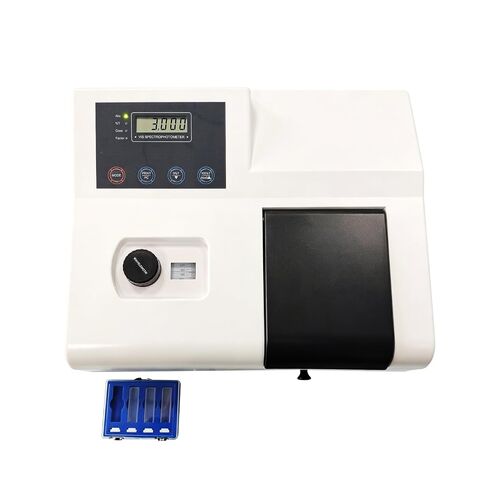 UV-752N UV Visible Spectrophotometer 195-1020nm, 4nm Bandwidth, LCD Display, RS232 PC Data Output, Lab UV Spectrometer for School, Water, Food & Agriculture Test in Kuwait