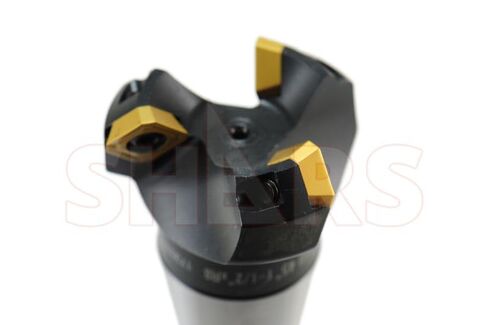 شارس 1-1/2 بوصة 45 درجة مطحنة نهاية الوجه القابلة للفهرسة R8 Arbor 3FL SEHT + شهادة جديدة 404-2387 وات [ in Kuwait