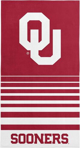 Northwest Oklahoma Sooners NCAA Striped Jacquard Beach Towel 36 x 72 Inches in Kuwait