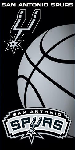 منشفة الشاطئ Northwest San Antonio Spurs NBA، أسود ورمادي، 30x60 بوصة in Kuwait