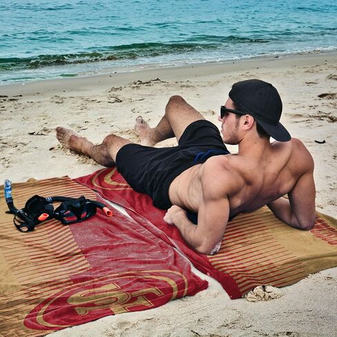 Northwest San Francisco 49ers NFL Progression Jacquard Beach Towel 36 x 72 Inches in Kuwait