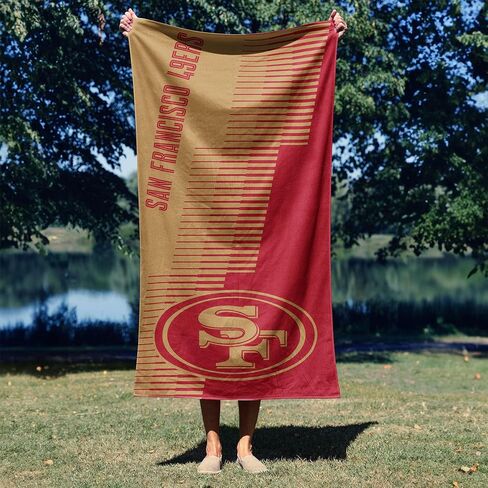 Northwest San Francisco 49ers NFL Progression Jacquard Beach Towel 36 x 72 Inches in Kuwait