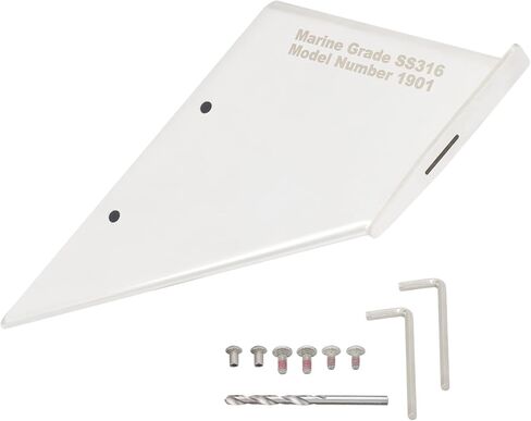 Skeg Guard 27031 for Mercury MerCruiser Alpha one 1 Generation 2 1991-Up Outdrive, Marine-Grade 316 Stainless Steel Polished Protector with Drain, Easy DIY Fit in Saudi Arabia