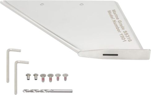 Skeg Guard 27031 for Mercury MerCruiser Alpha one 1 Generation 2 1991-Up Outdrive, Marine-Grade 316 Stainless Steel Polished Protector with Drain, Easy DIY Fit in Saudi Arabia