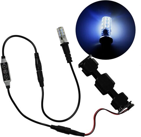 مجموعة إضاءة LED لتأثيرات العاصفة البرق تعمل بالبطارية مؤثرات خاصة إضاءة فلاش انفجار ستروب ضوء أبيض أزرق رائع in Kuwait