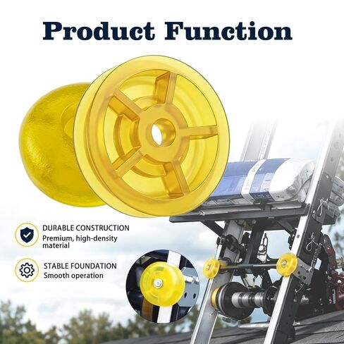 48358 Carriage Stop Roller Yellow Bumper Fits TranzSporter Ladder Hoist | Yellow Bumper Stop Rollers, Designed to Fit TranzSporter TP-250 TP-400 Ladder Hoist, Replace 48358 Carriage Lifting in Kuwait