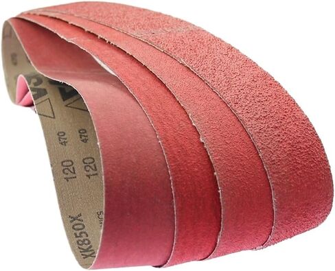 4 pcs Ceramic Sanding Abrasive Belts for Super Hard Metal Grinding(P60,1600x50mm) in Saudi Arabia
