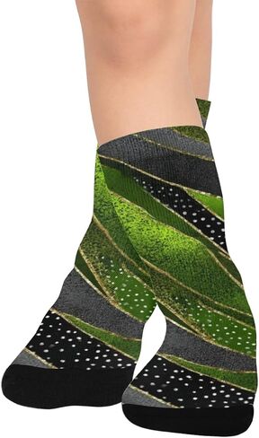 Neon Geo Print Hiking Socks - Toddler Boys & Girls Warm Thick Thermal Winter Crew Socks for School, Daily Wear & Outdoor Activities in Kuwait