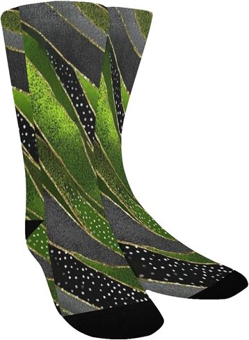 Neon Geo Print Hiking Socks - Toddler Boys & Girls Warm Thick Thermal Winter Crew Socks for School, Daily Wear & Outdoor Activities in Kuwait