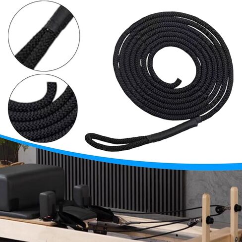 Pilates Reformer Pull Rope for Core Bed, 260cm (102.4in) Polyester Straps, Easy to Install Exercise Band Accessories for Home Gym in Kuwait
