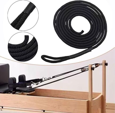 Pilates Reformer Pull Rope for Core Bed, 260cm (102.4in) Polyester Straps, Easy to Install Exercise Band Accessories for Home Gym in Kuwait