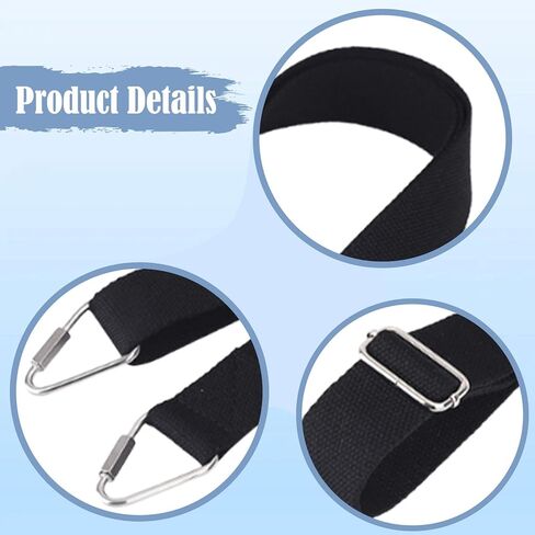 Pilates Fixing Strap Adjustable 43-79 inch, Stainless Steel Reformer Bed Stabilizer, Trapeze Table Spare Part for Home Gym Workout in Kuwait