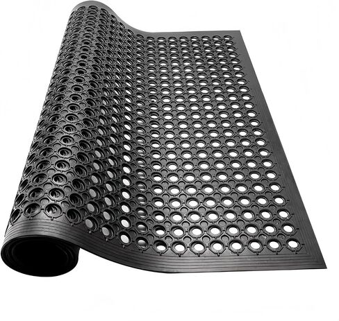 Rubber Floor Mats 60x36 Inch Anti Slip Mat Commercial Kitchen Mat Drainage Mat for Restaurant Bar Kitchen Entryway Indoor Outdoor in Kuwait