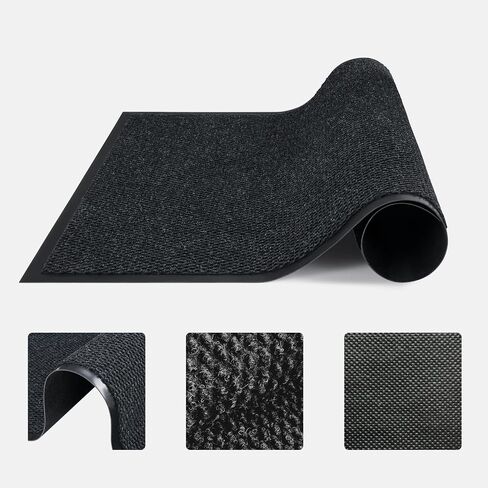 Commercial Floor Mat 35"x24" Indoor Outdoor Front Door Mat, Non-Slip Rubber Backing Waterproof Dirt Trapper Rug for High Traffic Outside Entrance, Business, Easy Clean, Low Profile Industrial Mat in Kuwait