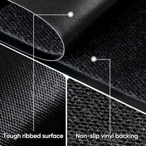 Commercial Floor Mat 35"x24" Indoor Outdoor Front Door Mat, Non-Slip Rubber Backing Waterproof Dirt Trapper Rug for High Traffic Outside Entrance, Business, Easy Clean, Low Profile Industrial Mat in Kuwait