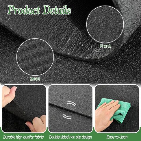 2 Pack Outdoor Playground Rubber Mats, 40 * 24 Inch Heavy Duty Protection Mats, High-Density PVC Outdoor Play Mat, Double-Sided Anti-Slip Texture Rubber Wearmat for Swing Slide Playground Backyard in Kuwait