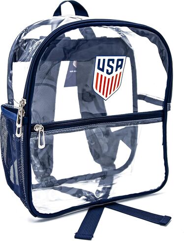Icon Sports Officially Licensed US Soccer Federation Clear Backpack - Unisex Adult - USSF4CB One Size in Kuwait