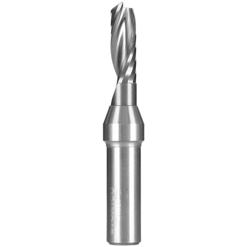 YONICO Solid Carbide Single Flute Upcut End Mill Router Bits CNC Spiral O Flute 3/8-Inch Diameter 1/2-Inch Shank 31027 in Kuwait