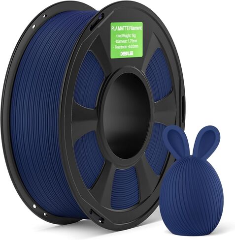 Matte PLA Filament 1.75mm, 1kg Navy Blue, 3D Printer Filament Dimensional Accuracy +/- 0.02mm, Smooth Texture, Fits for Most FDM 3D Printers in Saudi Arabia