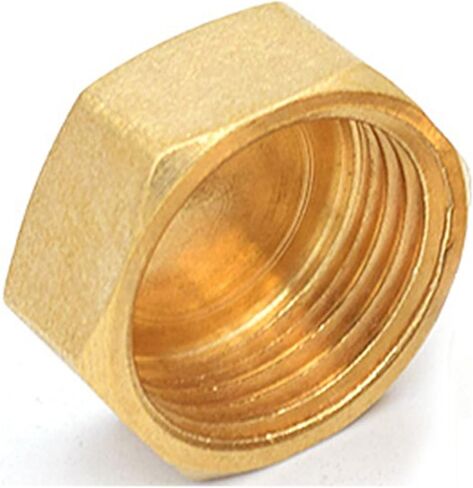 Thread Socket Pipe End Plugs Fitting， 5PCs Brass Hex Plug Fitting with 1/8" to 1" Male(Female Plug,3/8Inch) in Kuwait