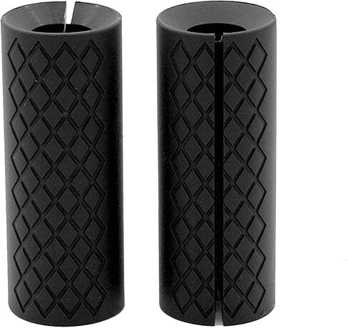 Barbell Grips Barbell Pad for Weightlifting, Thick Dumbbell Silicone Rubber, Non-Slip Gym Grips for Muscle Growth, Hand Stress Relief, Arm Blaster Adapter Black (1 Pair) in Kuwait