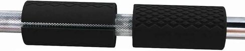 Barbell Grips Barbell Pad for Weightlifting, Thick Dumbbell Silicone Rubber, Non-Slip Gym Grips for Muscle Growth, Hand Stress Relief, Arm Blaster Adapter Black (1 Pair) in Kuwait