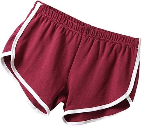 Shorts for Women Yoga Short Pants Summer Fall Elastic Waist Gym Workout Weightlight Active Dance Shorts Pants in Kuwait