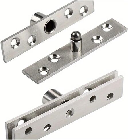 18 Piece 360° Swivel Shaft Set - Surface Mounted Concealed Hinges for Revolving Doors, Containing 2 Center Shafts, 8 Screws and in Kuwait