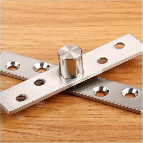 18 Piece 360° Swivel Shaft Set - Surface Mounted Concealed Hinges for Revolving Doors, Containing 2 Center Shafts, 8 Screws and in Kuwait