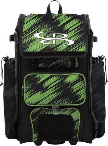 Boombah Catchers Superpack Hybrid Rolling Bat Bag - Wheeled & Backpack Version - Scratch - Multiple Colors in Kuwait