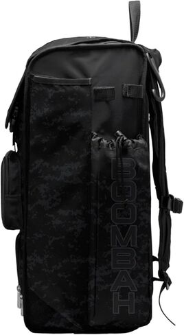 Boombah Catchers Superpack Bat Bag - 23-1/2" x 13-1/2" x 9-1/2" - USA Clandestine 2 Black/Charcoal - Holds 4 Bats - Backpack Version (no Wheels) in Kuwait