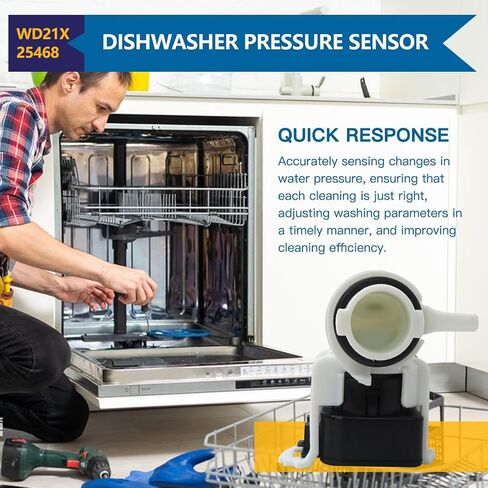 استبدال مستشعر ضغط غسالة الأطباق WD21X25468 AP6976524 متوافق مع غسالة الأطباق GE GDF535PGR0BB GDT565SSN2SS GDF510PSM4SS GDF510PSM5SS GDT635HMM5ES in Kuwait