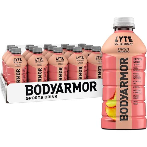 BODYARMOR ZERO Sugar Fruit Punch Electrolyte Drink، نكهات طبيعية، 28 زجاجة أونصة سائلة (15 عبوة)، فيتامينات ب ومضادات الأكسدة، ترطيب خالٍ من السكر in Kuwait