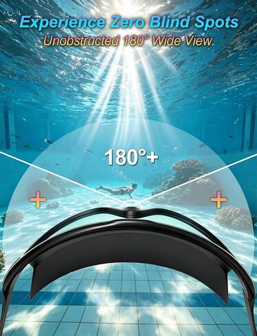 Anti-Fog Swim Goggles for Adults, 2 Pack with Nose Clip & Earplugs | Polarized UV Protection PC Lens, 180° Wide View; Silicone, No-Leaking, Less Eye Pressure; Suitable for Pool & Beach Swimming in Kuwait
