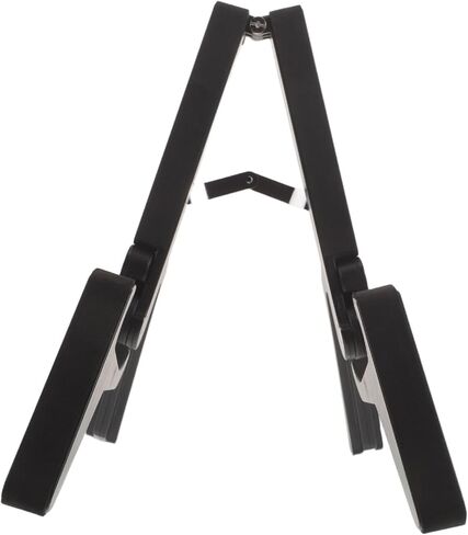 Toddmomy Folding Instrument Stand for Violin, Ukulele, Mandolin and Guitar – Portable Black Plastic Floor Holder with A-frame Support for Home Practice, Studio, and Event Use in Kuwait