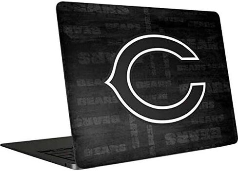 Skinit Decal Laptop Skin Compatible with MacBook Air 13in (2020) - Officially Licensed NFL Chicago Bears Black & White Design in Saudi Arabia