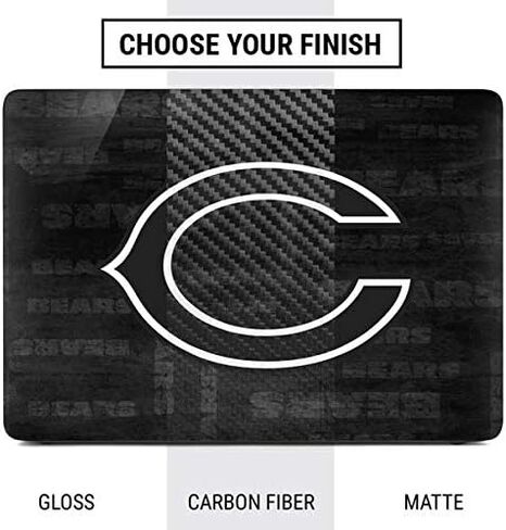 Skinit Decal Laptop Skin Compatible with MacBook Air 13in (2020) - Officially Licensed NFL Chicago Bears Black & White Design in Saudi Arabia
