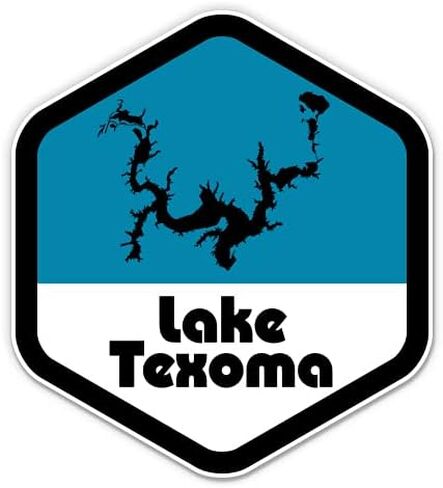 Squiddy Lake Texoma Oklahoma Texas - Vinyl Sticker Decal for Phone, Laptop, Water Bottle (3" Wide) in Saudi Arabia