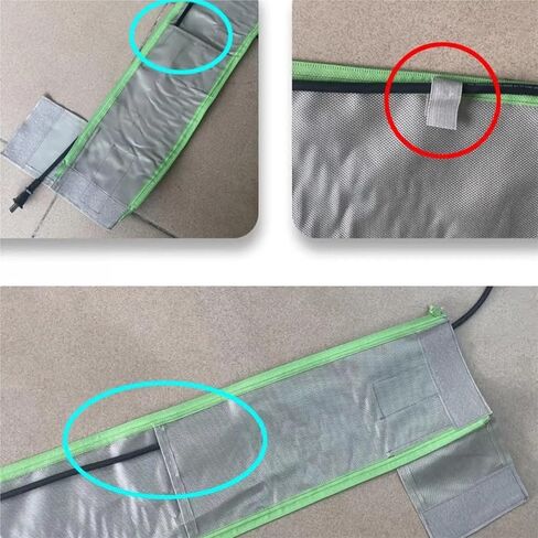 3.5m Vacuum Hose Sleeve Vacuum Tube Protective Cover Cloth Dust Extractor Hose Wrap for Vacuum Hose Protector Accessories in Saudi Arabia