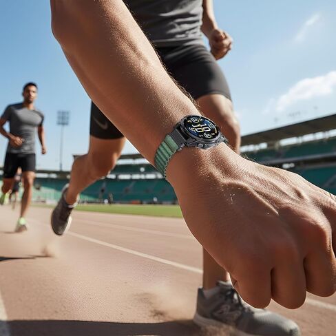 QuickFit 26mm Nylon Watch Strap متوافق مع Garmin Fenix ​​8x | Fenix ​​7x/7x Pro | Fenix ​​6x Pro/6x GPS | Fenix ​​5x Plus/ 5x GPS | Tastix 7 Pro | enduro 2 | Mk2i/3i | Epix Pro 51mm. in Kuwait