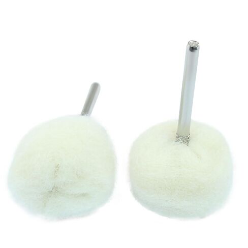 20pcs Cashmere Polishing Buffing Wheel, Buffing Wheel with 3mm×25mm Shank for Polishing Kit in Kuwait