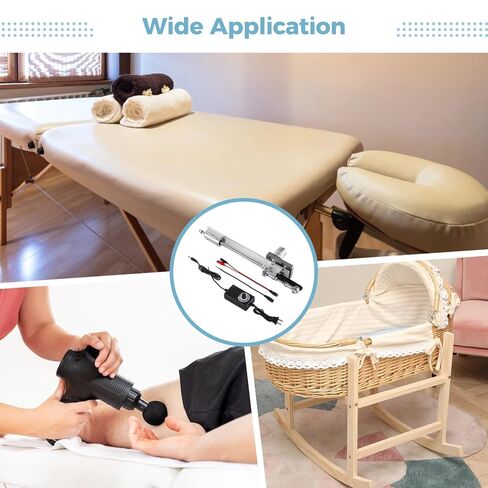 المحرك الخطي الترددي DIY، تيار مستمر 24 فولت 120 دورة في الدقيقة، محرك DIY مع شوط قابل للتعديل 1.18-5.9 بوصة ومحول التحكم في الطاقة، عزم دوران عالٍ يصل إلى 40 رطل، محرك عزم دوران الآلة للحركة الخطية والخطية in Kuwait