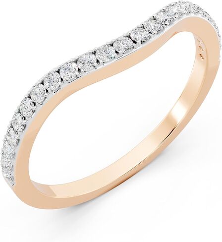 مجموعة Dazzlingrock 0.30 Cttw خاتم زفاف أبيض مستدير مكعب من الزركونيوم الذكرى السنوية للنساء من الذهب الخالص عيار 10 قيراط in Kuwait