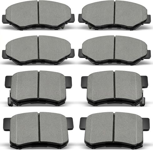 8PCS Front Rear Ceramic Brake Pads Replacement Kit Fits 2019-2023 For RAV4/C-HR/UX250h/ES300h/ES350,2021-2023 For Venza/ES250,For Avalon/UX200,For 2018-2024 Camry, For Corolla Cross (D1879 D2076) in Saudi Arabia