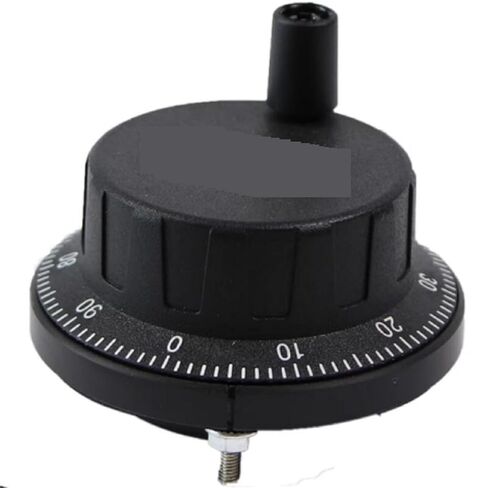 60mm Black Color Rotary Encoder, pulser Hand Wheel, P LC Electronic Handwheel, Manual Pulse Generator | 5V 4Terminal 100P in Kuwait