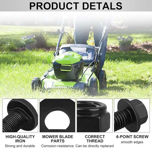5640321002 Lawn Mower Bolts Kit for EGO 21" Dual Blades Mowers | LM2130SP LM2150SP LM2160SP, Replacement Parts, Bolts/Nuts/Washers in Kuwait