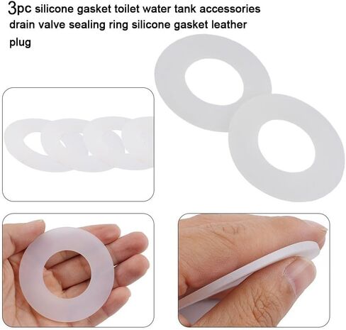 3 Pack Replacement Diaphragm Seal 65mm Dudley Vantage Pneumatic Flush Valve 314574, Compatible with Niagara Vantage Single or Dual Flush Cistern, Rubber Washer in Kuwait