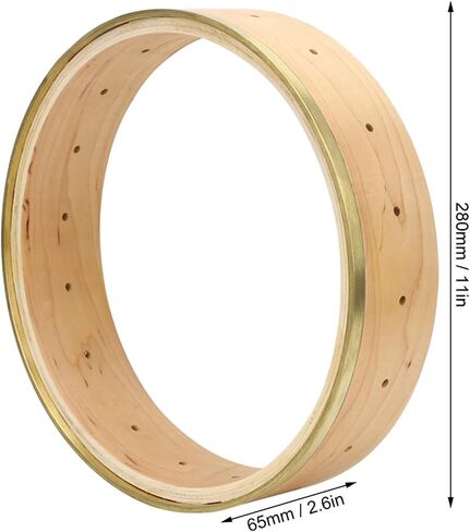 11 Inch Maple Banjo Rim for Banjo Parts Accessories, 27.9cm Hollow Frame, 12.19mm Thickness, Lightweight Musical Instrument Tool for Protection and Portability in Kuwait