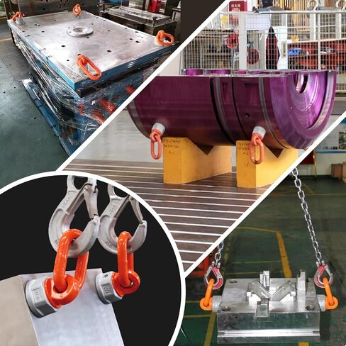 2 Pcs Swivel Eye Bolt Hoist Ring 1/2" x 19 Standard Load Capacity 1500 Lbs, American Standard Universal Heavy Duty Swivel Hoist Ring 360° Rotation Made of Alloy Steel, Tensile Strength > 1080MPa in Kuwait